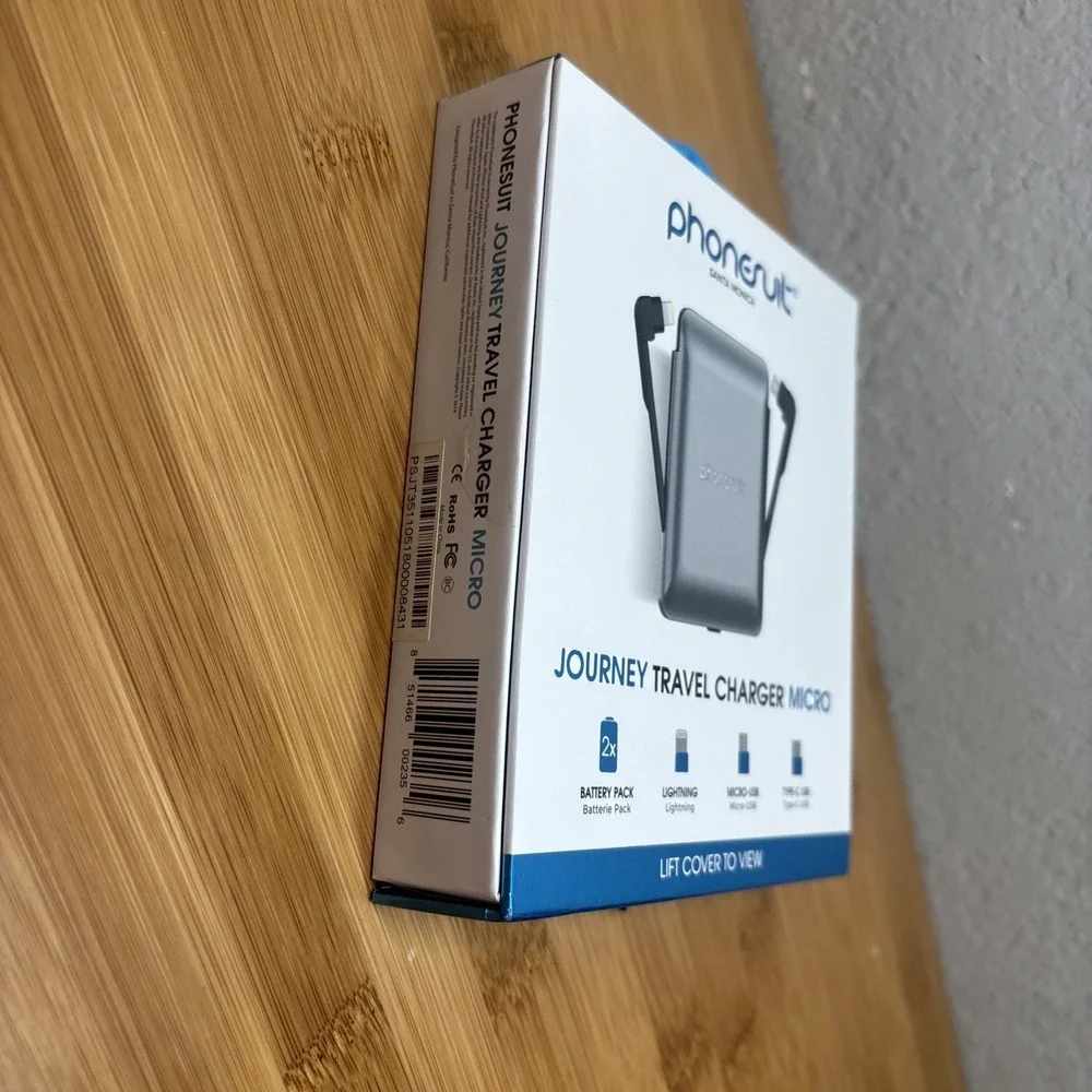 PhoneSuit Santa Monica Journey Travel Charger Micro- New
